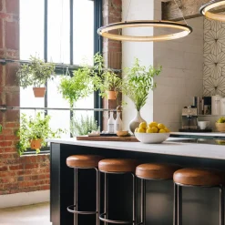 West Elm Cora Leather Counter Stool