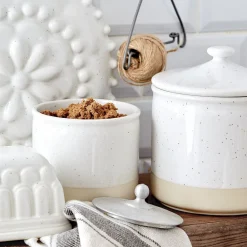 West Elm Costa Nova Fattoria Stoneware Lidded Canister