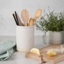 West Elm Costa Nova Fattoria Stoneware Utensil Holder