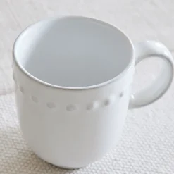 West Elm Costa Nova Pearl Stoneware Mugs (Set of 4)