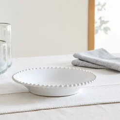 West Elm Costa Nova Pearl Stoneware Pasta Plates (Set of 4)