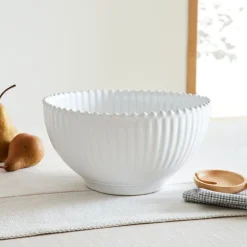 West Elm Costa Nova Pearl White Salad Bowl
