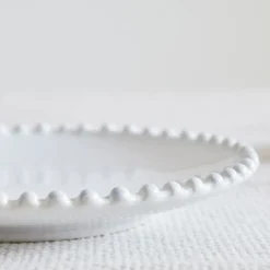 West Elm Costa Nova Pearl White Stoneware Bread Plates (Set of 4)