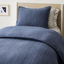 West Elm Cotton Cloud Jersey Duvet Cover & Shams
