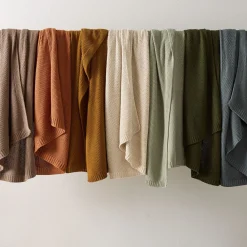 West Elm Cotton Knit Throw