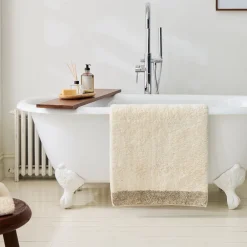West Elm Cotton Linen Bath Mat