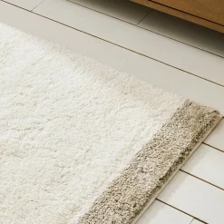 West Elm Cotton Linen Bath Runner
