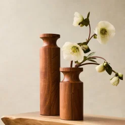 West Elm Coulter Wood Vases