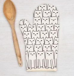 West Elm Counter Couture Cat Oven Mitt & Pot Holder