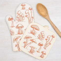 West Elm Counter Couture Mushroom Oven Mitt & Pot Holder