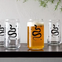 West Elm Counter Couture Snake Can Glass