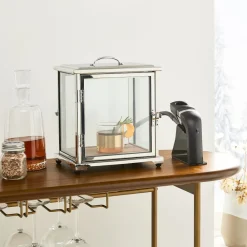 West Elm Crafthouse Glass Smoking Box w/ Smoker
