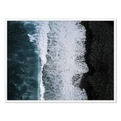 West Elm Crashing Waves Framed Wall Art by Michael Schauer