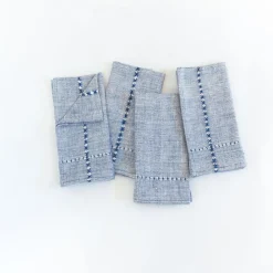 West Elm Creative Women Pulled Handwoven Cotton Napkins (Set of 4)