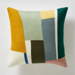 West Elm Crewel Geo Pieces