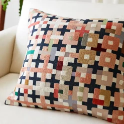West Elm Crewel Patchwork