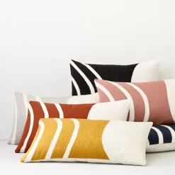 West Elm Crewel Rounded Pillow Cover