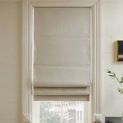 West Elm Crossweave Cordless Roman Blackout Shade
