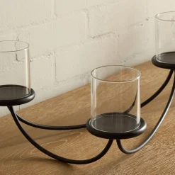 West Elm Curved Metal Votive Centerpiece