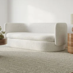 West Elm Curved Modern Sofa (83.75")