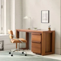 West Elm Cutler Desk (48") & File Cabinet (16") Set