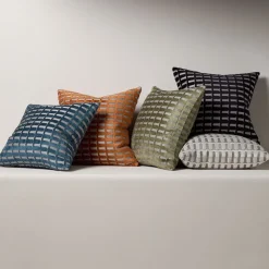 West Elm Cut Velvet Archways Pillow Cover