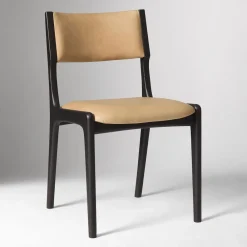 West Elm Damon Cafe Leather Dining Chair