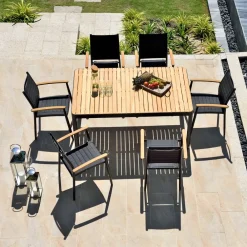 West Elm Dante Outdoor Dining Table (–)