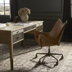 West Elm Darcy Slope Leather Desk Chair
