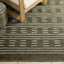 West Elm Dashed Stripe Outdoor Performance Rug