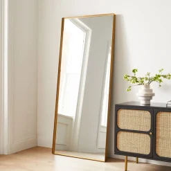 West Elm Deep Frame Thin Metal Floor Mirror