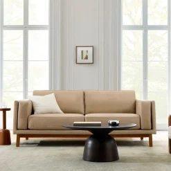 West Elm Dekalb Leather Sofa (68"–96")