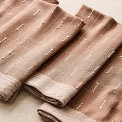 West Elm Delicate Grid Napkin Sets