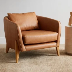 West Elm Delray Leather Chair