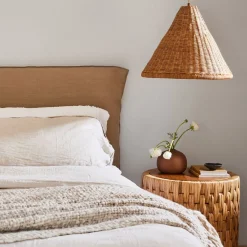 West Elm Dempsey Rattan Tall Pendant (18.5")