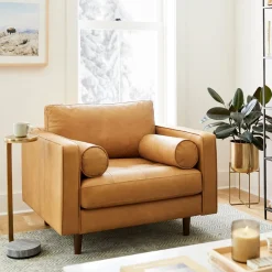 West Elm Dennes Leather Chair