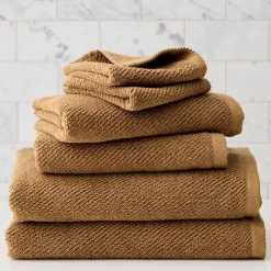 West Elm Diagonal Ribbed Towels