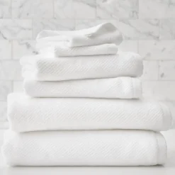 West Elm Diagonal Ribbed Towels