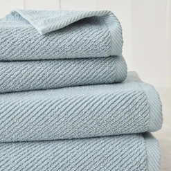 West Elm Diagonal Ribbed Towels
