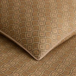 West Elm Diamond Lattice Floral Duvet Cover & Shams