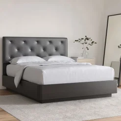 West Elm Diamond Tufted Wall Mounted Headboard - Leather