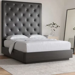 West Elm Diamond Tufted Wall Mounted Headboard - Leather