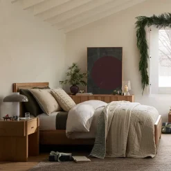 West Elm Diego Leather Bed