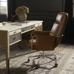 West Elm Diella Leather Desk Chair