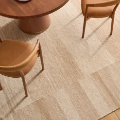 West Elm Diffused Blocks Flatweave Wool Rug