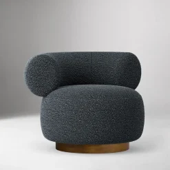 West Elm Dillon Rounded Swivel Chair