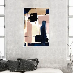 West Elm Dolce Blue Framed Wall Art