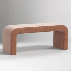 West Elm Doreon Upholstered Waterfall Bench (50")