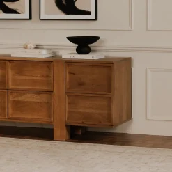 West Elm Dorthea Oak 8 Drawer Dresser (85")