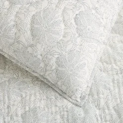 West Elm Dotted Floral Quilt & Shams